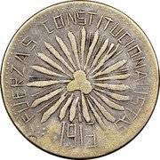 Mexico 50 Centavos Cuencame Revolutionary 1913 KM# 609 FUERZAS CONSTITUCIONALISTAS 1913 coin obverse