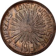 Mexico 50 Centavos Durango Revolutionary 1913 KM# 608 FUERZAS CONSTITUCIONALISTAS 1913 coin obverse
