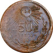 Mexico 50 Centavos Guerrero Revolutionary 1915 KM# 670 1915 50 C TAXCO GRO. coin reverse Mexico 50 Centavos Guerrero Revolutionary 1915 KM# 670 1915 50 C TAXCO GRO. coin reverse