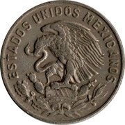 Mexico 50 Centavos Cuauhtemoc 1969 KM# 451 ESTADOS UNIDOS MEXICANOS coin obverse Mexico 50 Centavos Cuauhtemoc 1969 KM# 451 ESTADOS UNIDOS MEXICANOS coin obverse