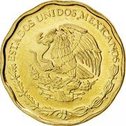 Mexico 50 Centavos Eagle. Circulation Coin 2008 KM# 549 ESTADOS UNIDOS MEXICANOS coin obverse Mexico 50 Centavos Eagle. Circulation Coin 2008 KM# 549 ESTADOS UNIDOS MEXICANOS coin obverse