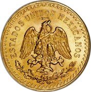 Mexico 50 Pesos 100th Anniversary of Independence from Spain 1943 KM# 482 ESTADOS UNIDOS MEXICANOS coin obverse Mexico 50 Pesos 100th Anniversary of Independence from Spain 1943 KM# 482 ESTADOS UNIDOS MEXICANOS coin obverse