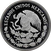 Mexico 50 Pesos FIFA World Cup. Dribbling 1986 Proof KM# 498a ESTADOS UNIDOS MEXICANOS coin obverse Mexico 50 Pesos FIFA World Cup. Dribbling 1986 Proof KM# 498a ESTADOS UNIDOS MEXICANOS coin obverse