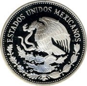 Mexico 50 Pesos FIFA World Cup 1986 Proof KM# 523 ESTADOS UNIDOS MEXICANOS coin obverse Mexico 50 Pesos FIFA World Cup 1986 Proof KM# 523 ESTADOS UNIDOS MEXICANOS coin obverse