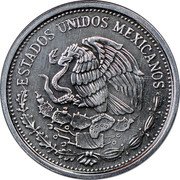 Mexico 50 Pesos Benito Juarez 1988 KM# 495a ESTADOS UNIDOS MEXICANOS coin obverse Mexico 50 Pesos Benito Juarez 1988 KM# 495a ESTADOS UNIDOS MEXICANOS coin obverse
