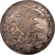 Mexico 8 Reales Radiant Cap 1824 KM# A376.1 REPUBLICA MEXICANA. coin obverse Mexico 8 Reales Radiant Cap 1824 KM# A376.1 REPUBLICA MEXICANA. coin obverse