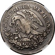 Mexico 8 Reales Radiant Cap 1824 KM# 376.6 REPUBLICA MEXICANA. coin obverse Mexico 8 Reales Radiant Cap 1824 KM# 376.6 REPUBLICA MEXICANA. coin obverse
