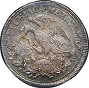 Mexico 8 Reales Radiant Cap 1824 KM# 376.4 REPUBLICA MEXICANA. coin obverse Mexico 8 Reales Radiant Cap 1824 KM# 376.4 REPUBLICA MEXICANA. coin obverse