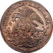 Mexico 8 Reales Radiant Cap 1824 KM# 376.3 REPUBLICA MEXICANA coin obverse Mexico 8 Reales Radiant Cap 1824 KM# 376.3 REPUBLICA MEXICANA coin obverse