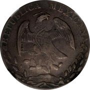 Mexico 8 Reales Radiant Cap 1865 KM# 377.9 REPUBLICA MEXICANA. coin obverse Mexico 8 Reales Radiant Cap 1865 KM# 377.9 REPUBLICA MEXICANA. coin obverse