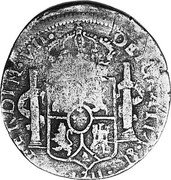 Mexico 8 Reales Insurgent Coin. Linares ND (1811) KM# 260.3 DEI GRATIA... FERDIN VII coin reverse Mexico 8 Reales Insurgent Coin. Linares ND (1811) KM# 260.3 DEI GRATIA... FERDIN VII coin reverse