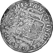 Mexico 8 Reales Insurgent Coin ND KM# 258.1 HISPAN ET IND REX MO 8 R H I coin reverse Mexico 8 Reales Insurgent Coin ND KM# 258.1 HISPAN ET IND REX MO 8 R H I coin reverse