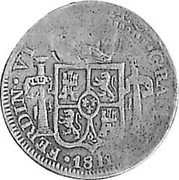 Mexico 8 Reales Insurgent Coin. LVS ND KM# 265.6 GRA...1811 FERDIN VI... coin reverse Mexico 8 Reales Insurgent Coin. LVS ND KM# 265.6 GRA...1811 FERDIN VI... coin reverse