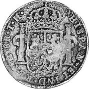 Mexico 8 Reales Insurgent Coin ND KM# 286 HISPAN ET IND REX MO 8 R T H coin reverse
