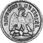 Mexico Centavo Eagle. Circulation Coin 1872 KM# 391.7 REPUBLICA MEXICANA coin obverse Mexico Centavo Eagle. Circulation Coin 1872 KM# 391.7 REPUBLICA MEXICANA coin obverse