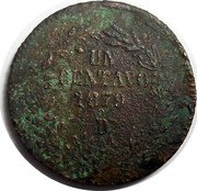 Mexico Centavo Eagle 1879 KM# 391.2 UN CENTAVO 1879 OD coin reverse Mexico Centavo Eagle 1879 KM# 391.2 UN CENTAVO 1879 OD coin reverse