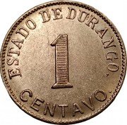 Mexico Centavo Durango Revolutionary 1914 KM# 628 ESTADO DE DURANGO 1 CENTAVO coin reverse Mexico Centavo Durango Revolutionary 1914 KM# 628 ESTADO DE DURANGO 1 CENTAVO coin reverse