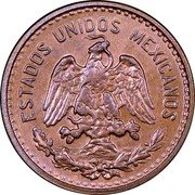 Mexico Centavo Eagle. Zapata Issue 1915 KM# 416 ESTADOS UNIDOS MEXICANOS coin obverse Mexico Centavo Eagle. Zapata Issue 1915 KM# 416 ESTADOS UNIDOS MEXICANOS coin obverse