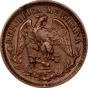 Mexico Centavo Eagle 1899 M KM# 394.1 REPUBLICA MEXICANA coin obverse Mexico Centavo Eagle 1899 M KM# 394.1 REPUBLICA MEXICANA coin obverse