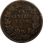 Mexico Centavo Eagle. Circulation Coin 1880 KM# 391.9 UN CENTAVO 1873 Z coin reverse Mexico Centavo Eagle. Circulation Coin 1880 KM# 391.9 UN CENTAVO 1873 Z coin reverse