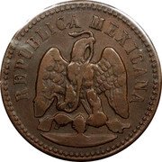 Mexico Centavo Eagle. Circulation Coin 1881 KM# 391.5 REPUBLICA MEXICANA coin obverse Mexico Centavo Eagle. Circulation Coin 1881 KM# 391.5 REPUBLICA MEXICANA coin obverse