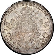 Mexico Peso Maximilian I 1866 KM# 388.2 IMPERIO MEXICANO 1 PESO 1866 PI EQUIDAD EN LA JUSTICIA coin reverse Mexico Peso Maximilian I 1866 KM# 388.2 IMPERIO MEXICANO 1 PESO 1866 PI EQUIDAD EN LA JUSTICIA coin reverse