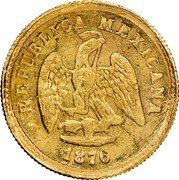 Mexico Peso Eagle. Circulation Coin 1876 KM# 410.4 REPUBLICA MEXICANA 1876 coin obverse Mexico Peso Eagle. Circulation Coin 1876 KM# 410.4 REPUBLICA MEXICANA 1876 coin obverse