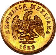 Mexico Peso Eagle. Circulation Coin 1888 KM# 410.6 REPUBLICA MEXICANA 1888 coin obverse Mexico Peso Eagle. Circulation Coin 1888 KM# 410.6 REPUBLICA MEXICANA 1888 coin obverse