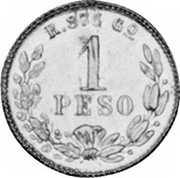 Mexico Peso Eagle. Circulation Coin 1896/5 Go R KM# 410.3 1 PESO R.875 GO coin reverse Mexico Peso Eagle. Circulation Coin 1896/5 Go R KM# 410.3 1 PESO R.875 GO coin reverse