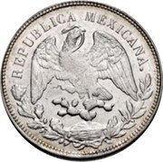 Mexico Peso Radiant Cap 1900 KM# 409.1 REPUBLICA MEXICANA. coin obverse Mexico Peso Radiant Cap 1900 KM# 409.1 REPUBLICA MEXICANA. coin obverse
