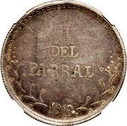 Mexico Peso Cuencame Revolutionary 1913 KM# 611 H DEL PARRAL 1913 coin obverse