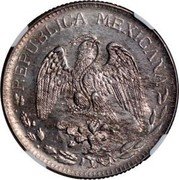 Mexico Peso Chihuahua Revolutionary 1915 KM# 619 REPUBLICA MEXICANA coin obverse Mexico Peso Chihuahua Revolutionary 1915 KM# 619 REPUBLICA MEXICANA coin obverse