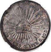 Mexico Peso Cacahuatepec Revolutionary 1917 LV Go KM# 651 UN PESO GO 1917 S 10 DS coin reverse Mexico Peso Cacahuatepec Revolutionary 1917 LV Go KM# 651 UN PESO GO 1917 S 10 DS coin reverse