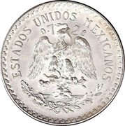 Mexico Peso Radiant Cap 1945 KM# 455 ESTADOS UNIDOS MEXICANOS 0.7 20 coin obverse Mexico Peso Radiant Cap 1945 KM# 455 ESTADOS UNIDOS MEXICANOS 0.7 20 coin obverse