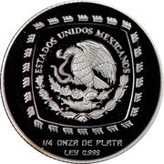 Mexico Peso Las Limas Figure 1996 KM# 593 ESTADOS UNIDOS MEXICANOS 1/4 ONZA DE PLATA LEY 0.999 coin obverse Mexico Peso Las Limas Figure 1996 KM# 593 ESTADOS UNIDOS MEXICANOS 1/4 ONZA DE PLATA LEY 0.999 coin obverse