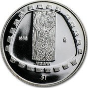 Mexico Peso Jaguar 1998 KM# 661 1998 MO JAGUAR $1 coin reverse Mexico Peso Jaguar 1998 KM# 661 1998 MO JAGUAR $1 coin reverse