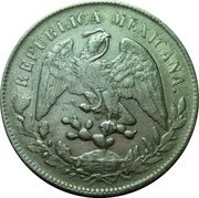 Mexico Peso Radiant Cap 1902 KM# 409.3 REPUBLICA MEXICANA. coin obverse Mexico Peso Radiant Cap 1902 KM# 409.3 REPUBLICA MEXICANA. coin obverse