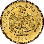 Mexico Peso Eagle. Circulation Coin 1870 KM# 410.5 REPUBLICA MEXICANA 1870 coin obverse Mexico Peso Eagle. Circulation Coin 1870 KM# 410.5 REPUBLICA MEXICANA 1870 coin obverse