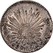 Mexico Real Radiant Cap 1829 Go MJ Small eagle KM# 372.6 LIBERTAD 1R G 1822 M J I 10DS.20GS coin reverse Mexico Real Radiant Cap 1829 Go MJ Small eagle KM# 372.6 LIBERTAD 1R G 1822 M J I 10DS.20GS coin reverse