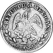 Mexico Real Radiant Cap 1847 GC MP KM# 372.5 REPUBLICA MEXICANA coin obverse Mexico Real Radiant Cap 1847 GC MP KM# 372.5 REPUBLICA MEXICANA coin obverse