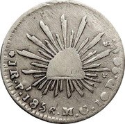 Mexico Real Radiant Cap 1856 Pi MC KM# 372.9 LIBERTAD 1 R. PI. 1856. M. C. 10 DS. 20 GS. coin reverse Mexico Real Radiant Cap 1856 Pi MC KM# 372.9 LIBERTAD 1 R. PI. 1856. M. C. 10 DS. 20 GS. coin reverse