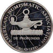 Mexico 1/10 Onza X# MB34 Estados Unidos Mexicanos AMERICAN NUMISMATIC ASSOTIATION DE PROFUNDIS ORGANIZED coin reverse Mexico 1/10 Onza X# MB34 Estados Unidos Mexicanos AMERICAN NUMISMATIC ASSOTIATION DE PROFUNDIS ORGANIZED coin reverse