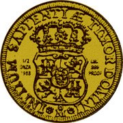 Mexico 1/2 Onza Philip V 1732 Replica 1988 Mº X# MB59 1/2 ONZA 1988 ORO 999 PROOF INITIUM SAPIENTIÆ TIMOR DOMINI MO coin reverse Mexico 1/2 Onza Philip V 1732 Replica 1988 Mº X# MB59 1/2 ONZA 1988 ORO 999 PROOF INITIUM SAPIENTIÆ TIMOR DOMINI MO coin reverse