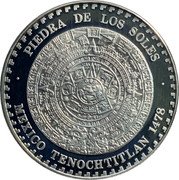 Mexico 1/2 Onza Piedra de los Soles 1993 Mº PIEDRA DE LOS SOLES MEXICO TENOCHTITLAN 1478 coin obverse Mexico 1/2 Onza Piedra de los Soles 1993 Mº PIEDRA DE LOS SOLES MEXICO TENOCHTITLAN 1478 coin obverse