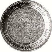 Mexico 1/2 Onza Piedra de los Soles 1992 Mo PIEDRA DE LOS SOLES MEXICO TENOCHTITLAN 1478 coin obverse Mexico 1/2 Onza Piedra de los Soles 1992 Mo PIEDRA DE LOS SOLES MEXICO TENOCHTITLAN 1478 coin obverse