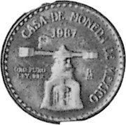 Mexico 1/4 Onza X# Pn2 Estados Unidos Mexicanos CASA DE MONEDA DE MEXICO 1987 OM ORO PURO ...999 coin obverse Mexico 1/4 Onza X# Pn2 Estados Unidos Mexicanos CASA DE MONEDA DE MEXICO 1987 OM ORO PURO ...999 coin obverse