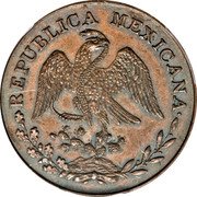 Mexico 1/4 Real (Quartilla Pattern) KM# Pn53 REPUBLICA MEXICANA coin obverse Mexico 1/4 Real (Quartilla Pattern) KM# Pn53 REPUBLICA MEXICANA coin obverse