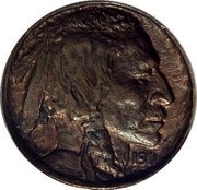USA 1 Cent (Indian Cent Obverse Electrotrial Uniface)  coin obverse USA 1 Cent (Indian Cent Obverse Electrotrial Uniface)  coin obverse
