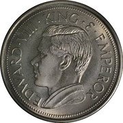 Australia 1 Crown (Edward VIII. Richard Lobel Series) X# M3a EDWARD VIII KING & EMPEROR coin obverse Australia 1 Crown (Edward VIII. Richard Lobel Series) X# M3a EDWARD VIII KING & EMPEROR coin obverse