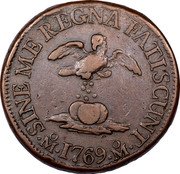 Mexico 1 Grano Carlos III Pattern 1769 Mo KM# PnD1 SINE ME REGNA FATISC MO 1769 MO coin reverse
